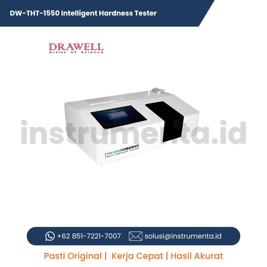 Distributor Resmi Intelligent Hardness Tester DW-THT-1550 Drawell Ready Stock Alat Uji Kekerasan Tablet Laboratorium